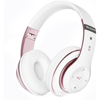 Vendos85 Aq0817 - Casque Sans fil. Bluetooth autonomie 40 h - Rose - 1