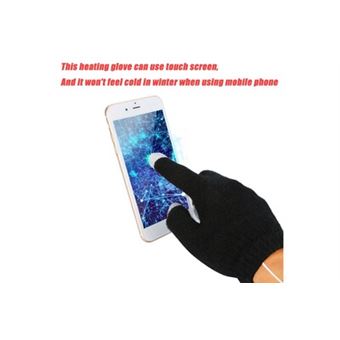 Gants Chauffants USB Gants Chauffants Électriques Mitaines Pleines Et Demi-Doigts 3 Réglages De Température Pour Hommes Femmes Hiver Mains Plus Chaudes