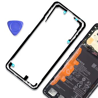 Vitre Arrière Avec Adhésif Pour Huawei Honor 10 - Noir Avec Logo - Neuf Pour Remplacement