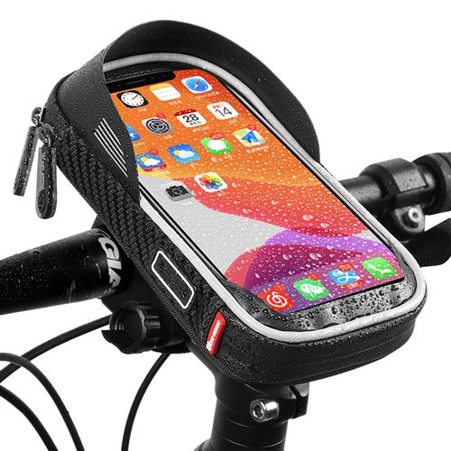 Support de téléphone portable étanche pour bicyclette FONGWAN avec visière pour Smartphone 5,5 - 7 pouces