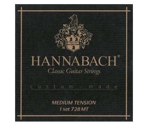 Hannabach 728MTC Custom Made Carbon - jeu guitare classique - medium