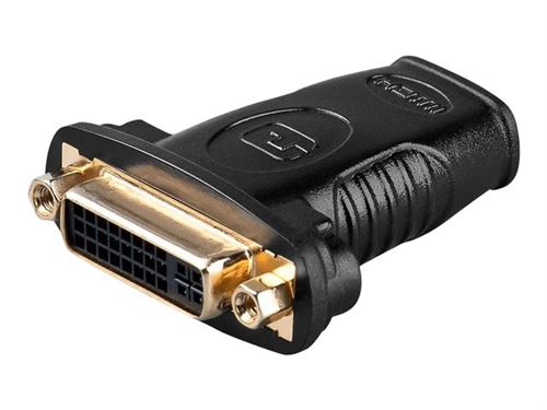 MicroConnect - Adaptateur vidéo - HDMI femelle pour DVI-I femelle - noir - vis moletées