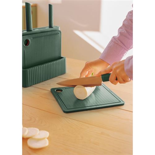 Non Communiqué Kitchenware Studio - Set De 2 Planches À Découper Et De 4 Couteaux De Cuisine - Sauge