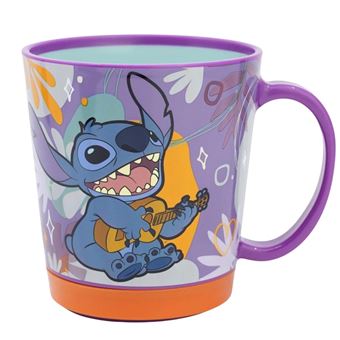 Mug 410ml Stitch pour Enfant Dropsafe Antidérapant Collection Aloha Disney Violet - 1