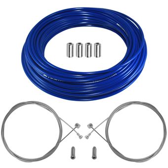 Kit Câble & Gaine De Frein Téflon Bleu Pour Vélo Route/VTT - Universel - Neuf