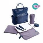 Sac à langer Béaba Kyoto imprimé serpent Bleu