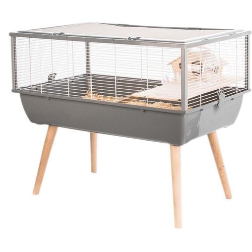 Zolux Cage Neo Nigha Petit Rongeur L 77.5 X P 47.5 X H 64.5 Cm Grise