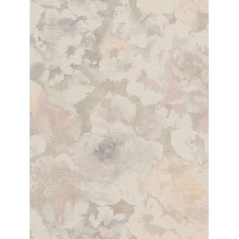 Avoir Images Florentin Tissu Floral Effet Papier Peint Rasch Rose Pale Et Gris actualisé par