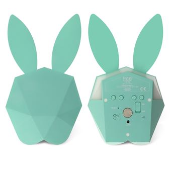 Réveil Connecté Fonction Veilleuse Tête de Lapin Cutty Clock Connect MOB Bleu Réveil Connecté Fonction Veilleuse Tête de Lapin Cutty Clock Connect MOB Bleu
