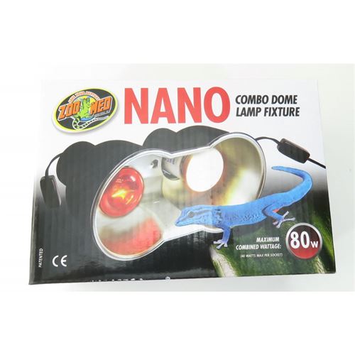 Comparer les prix de support de lampe double nano LF-36E combo dome 80 w max total pour terrarium
