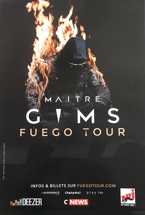 MAITRE GIMS - Fuego Tour - AFFICHE