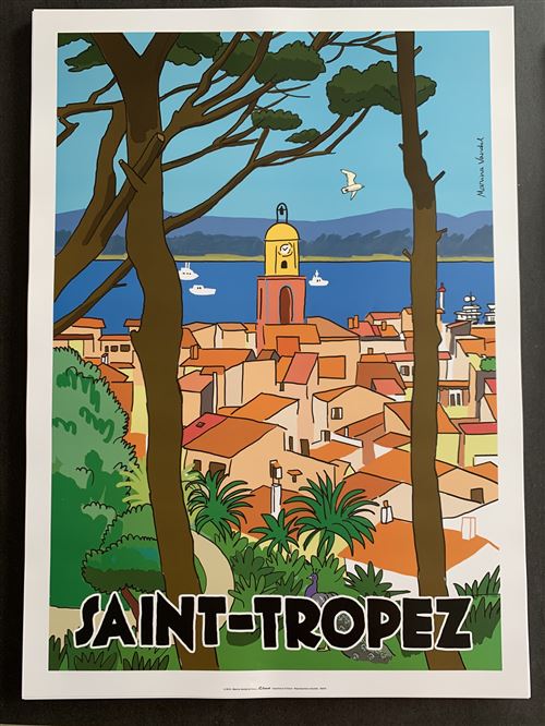 SAINT-TROPEZ - 50x70cm AFFICHE / POSTER