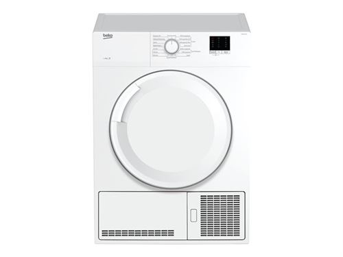 Beko Dbbu81310W - Sèche-Linge - Largeur : 59.7 Cm - Profondeur : 56.8 Cm - Hauteur : 84.6 Cm - Chargement Frontal - Blanc