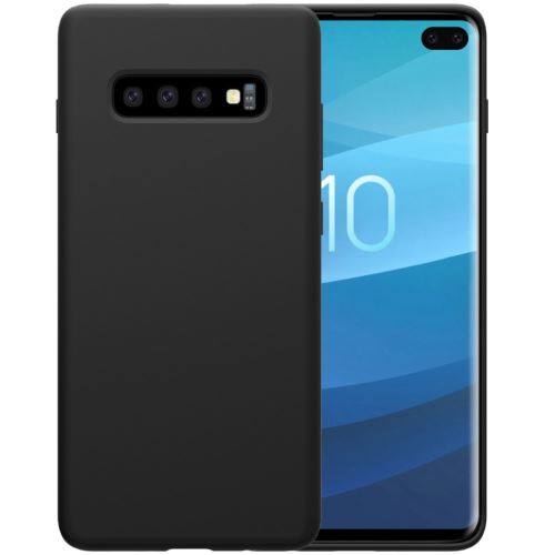 Coque en silicone flex pure series liquide noir pour votre Samsung Galaxy S10 Plus