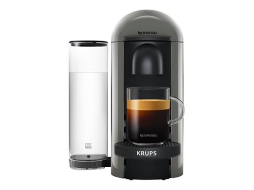 Krups Nespresso VertuoPlus YY4208FD - Machine à café - gris anthracite