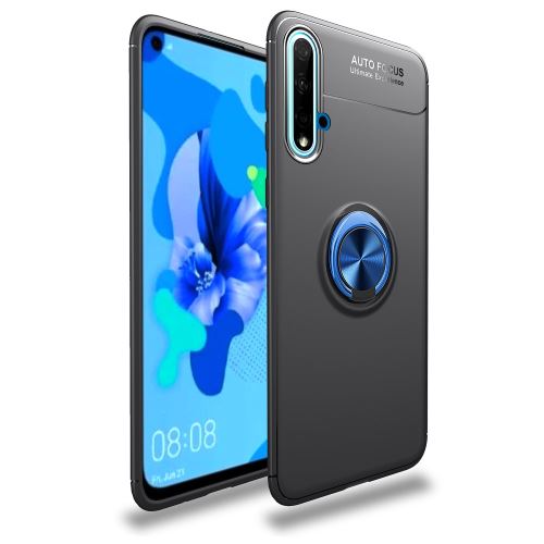 Coque en TPU avec béquille noir/bleu pour votre Huawei Nova 5/Nova 5 Pro