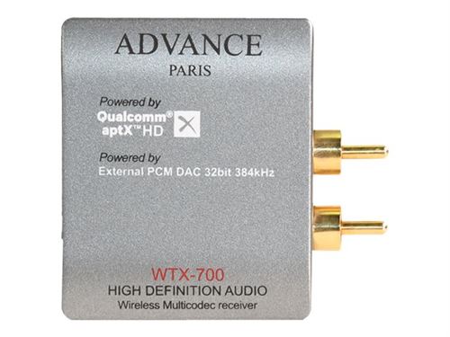 Récepteur Bluetooth Advance Paris WTX-700 EVO Gris - Advance
