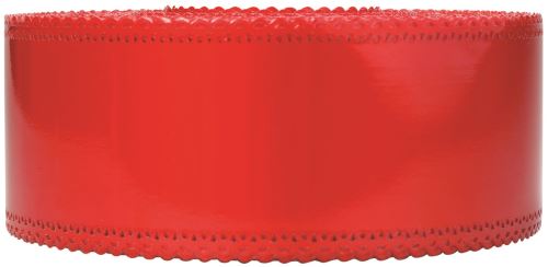 Ruban charlotte dentelle rouge
