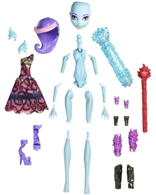 Monster high - y7725 - poupée - pack recharges créature - bleu