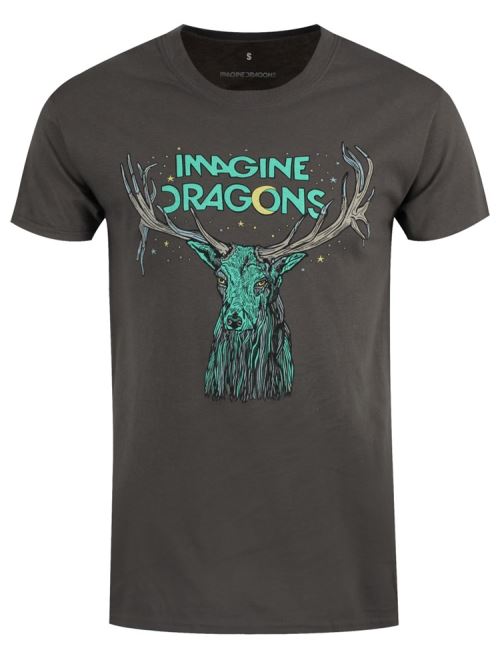 Imagine Dragons T-Shirt Elk In Stars Homme Gris - Taille S