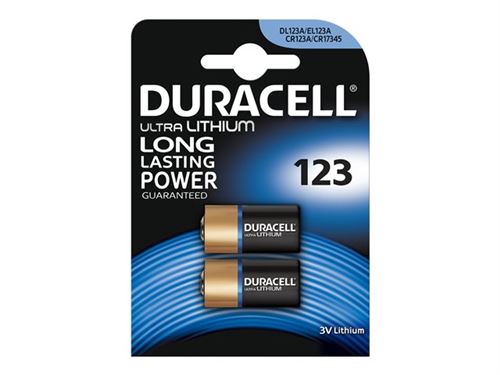Duracell Ultra Photo 123 - Batterie 2 x CR123A - Li