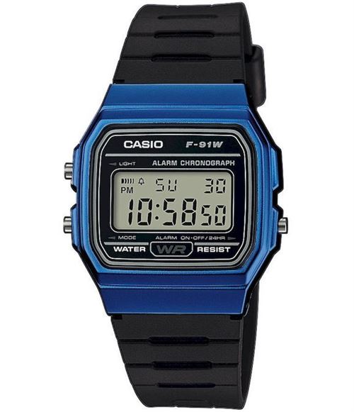 Casio Montre Homme F-91Wm-2Aef Chronographe, Montre Numerique