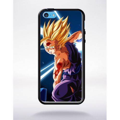 Coque dragon ball z gohan kamehameha compatible apple iphone 5c bord noir silicone