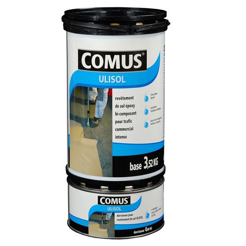 Ulisol Gris Argent 4 Kg - Revêtement De Sol époxy Pour Sols Soumis à Un Trafic Commercial Intense - Comus