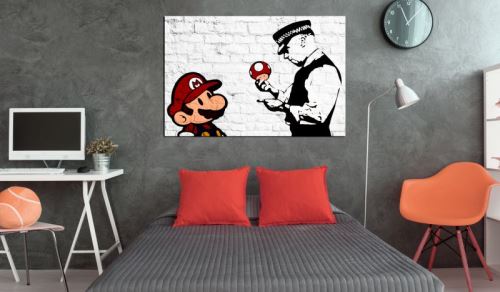 Tableau - Banksy on Brick .Taille : 90x60