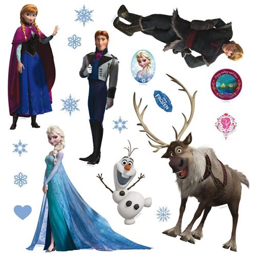 Mini Stickers Disney - La Reine des Neiges - 30 CM x 30 CM