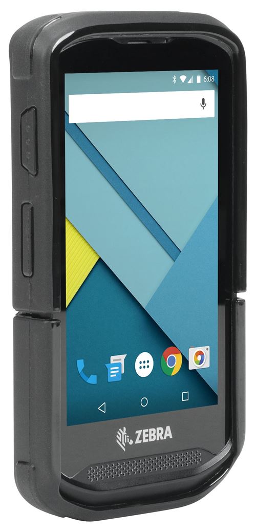 Coque de protection renforcée Mobilis Protech Pack pour Zebra TC20 / 25 - Bandoulière incluse - Noir