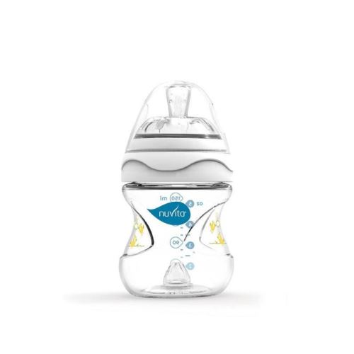 nuvita mimic biberon 150 ml - blanc