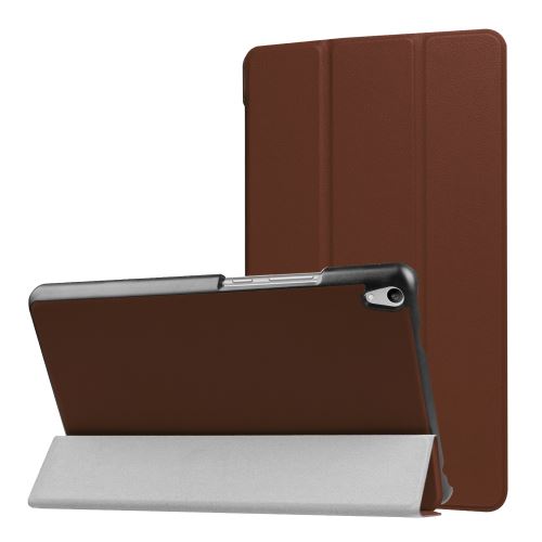 Étui de protection tri-pliée pour Lenovo Tab3 8 Plus TB-8703F - Brun