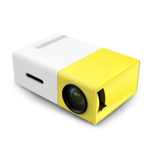 Vidéoprojecteur OHP YG-300 Lumi USB LED Mini HDMI Projecteur Portable 1300mAh Li-batterie Jaune