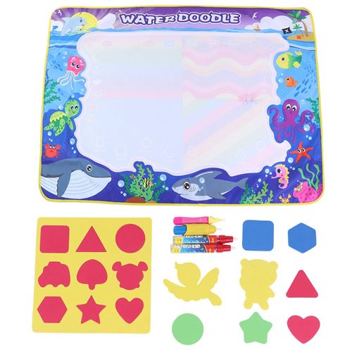 Tapis De Dessin Peinture Animaux d'océan Dessin à l'eau Tissu d'illumination pour enfants Jouets éducatifs