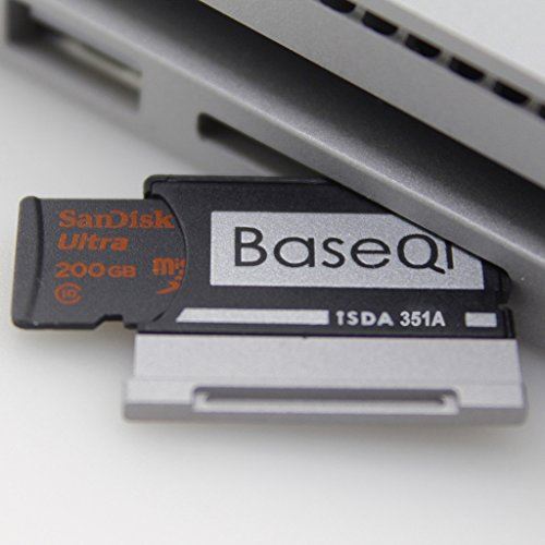 BASEQI Aluminum MicroSD Adapter for Microsoft Surface Book Surface Book 2 (Surface Book 2 15 (model-351A))