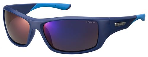 Polaroid lunettes de soleil 7013/S ZX9/5X homme bleu