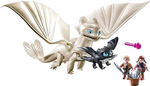 Playmobil Dragons Furie Eclair Et Bebe Dragon Avec Enfants Playmobil Fnac Ch