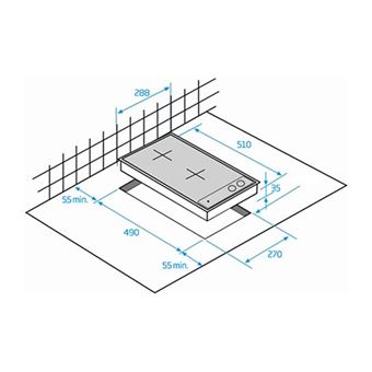 Beko HDCC 32200 X - Vitrocéramique - 2 plaques de cuisson - Niche - largeur : 27 cm - profondeur : 49 cm - avec garnitures en acier inoxydable - noir