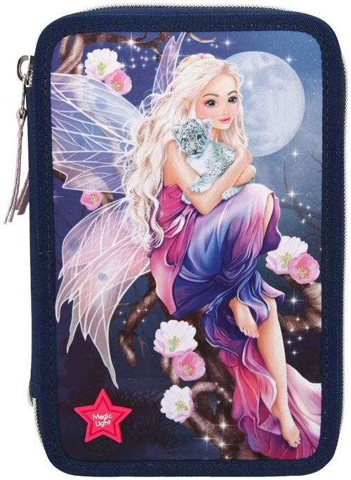 Fantasy Model pochette Zeemeerminled 20 cm polyester bleu foncé