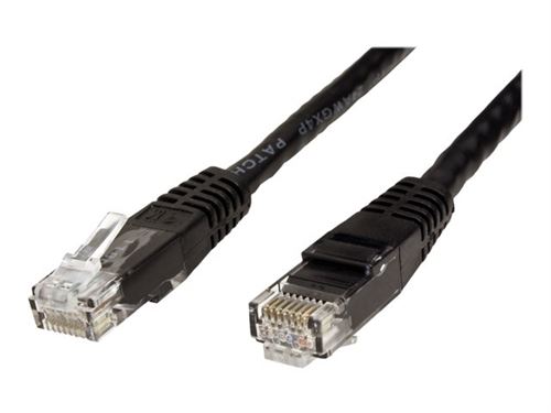 VALUE - Verbindingskabel - RJ-45 (M) naar RJ-45 (M) - 3 m - UTP - CAT 6 - gevormd, met strengen - zwart