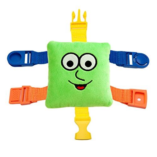 BUCKLE TOY Mini Buster “ Toddler Early Learning Basic Life Skills Childrens Plush Travel Activity