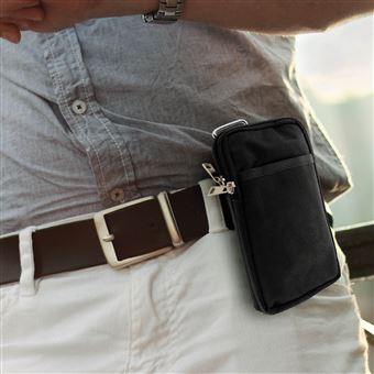 Pochette ceinture Universelle tui Double Poches Zipp es Nylon