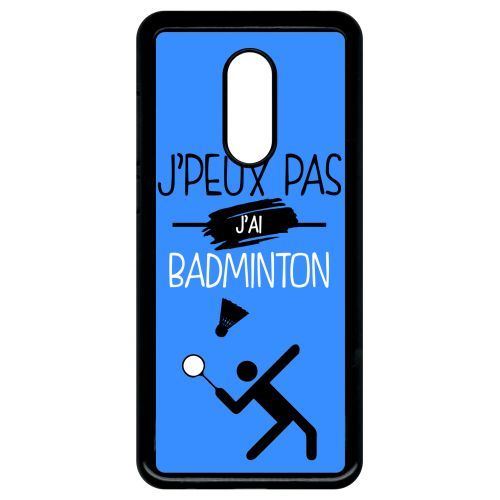 Coque xiaomi redmi 5 plus j peux pas j ai badminton 12