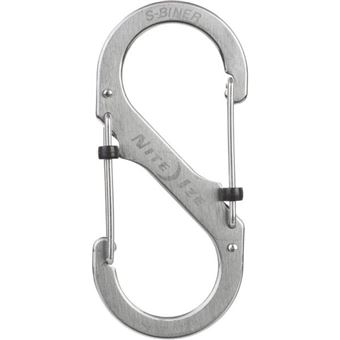 Mousqueton S-Biner Marine Slidelock En Acier Inoxydable 316 - Double Fermeture Coulissante - Tailles #2 #3 #4