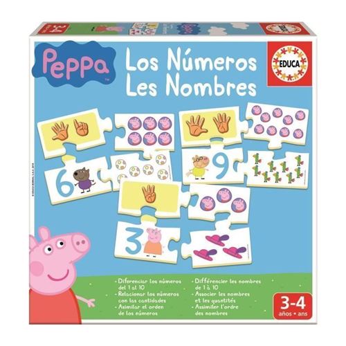 Educa Peppa Pig Japprends Les Nombres