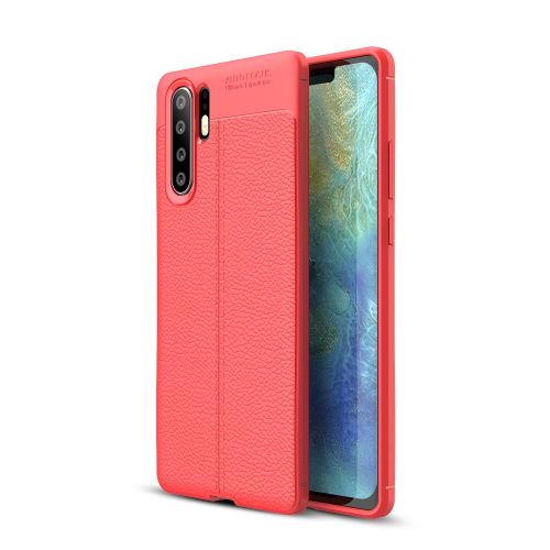 Coque en TPU litchi rouge pour votre Huawei P30 Pro