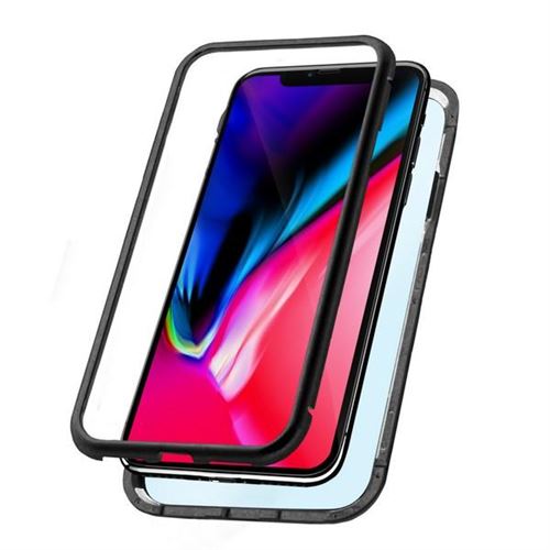 Protection pour téléphone portable Iphone Xs Max Magnetic (2 pcs) Noir