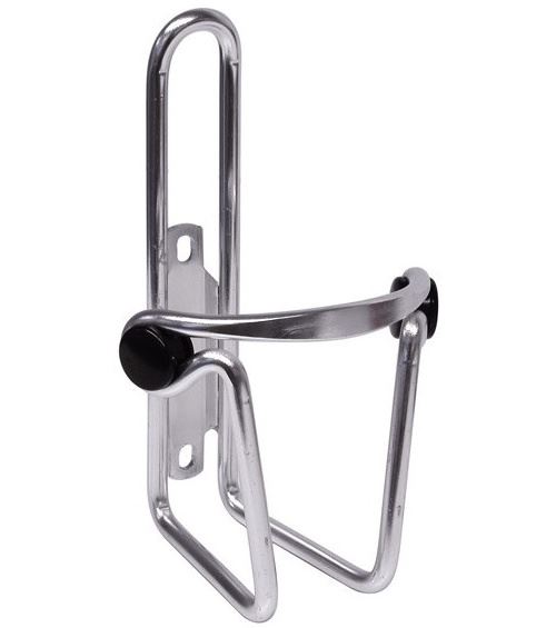 Dresco cage à bouteille 19,2 x 9 cm aluminium chromé