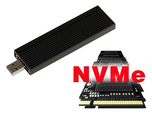 Clé boitier USB 3.0 Pour SSD M.2 NGFF PCIe NVMe Type PCIe uniquement, B+M ou M Key